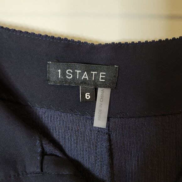 1.STATE Women's Corduroy Wide Leg High Waist Pockets Pants Size 6 - Picture 6 of 10